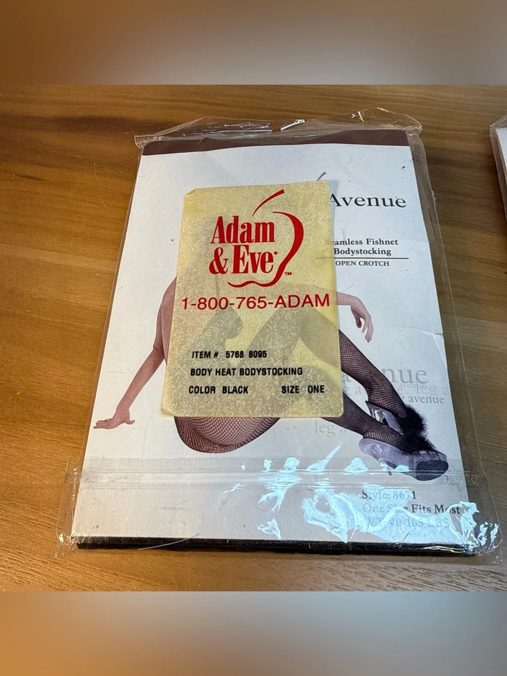 Leg Avenue‎ & Kimberlon lot (2) Vintage Packaged Fishnet Hosiery bodysuit black